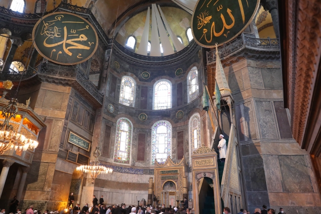 Ayasofya Camii'nde 86 yıl sonra ilk hutbe